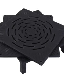 Cada inox electrica pentru caini 10 black plastic dip in floor panel scaled