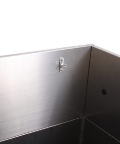 Cada inox electrica pentru caini 9 tie down ring on the back of splash board scaled